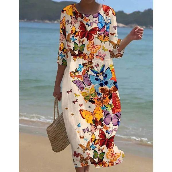 Miranda | Robe Longue Femme Florale Élégante-6