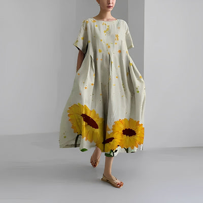 Naomi | Robe Longue Femme Fleurie Bohème Maxi-3