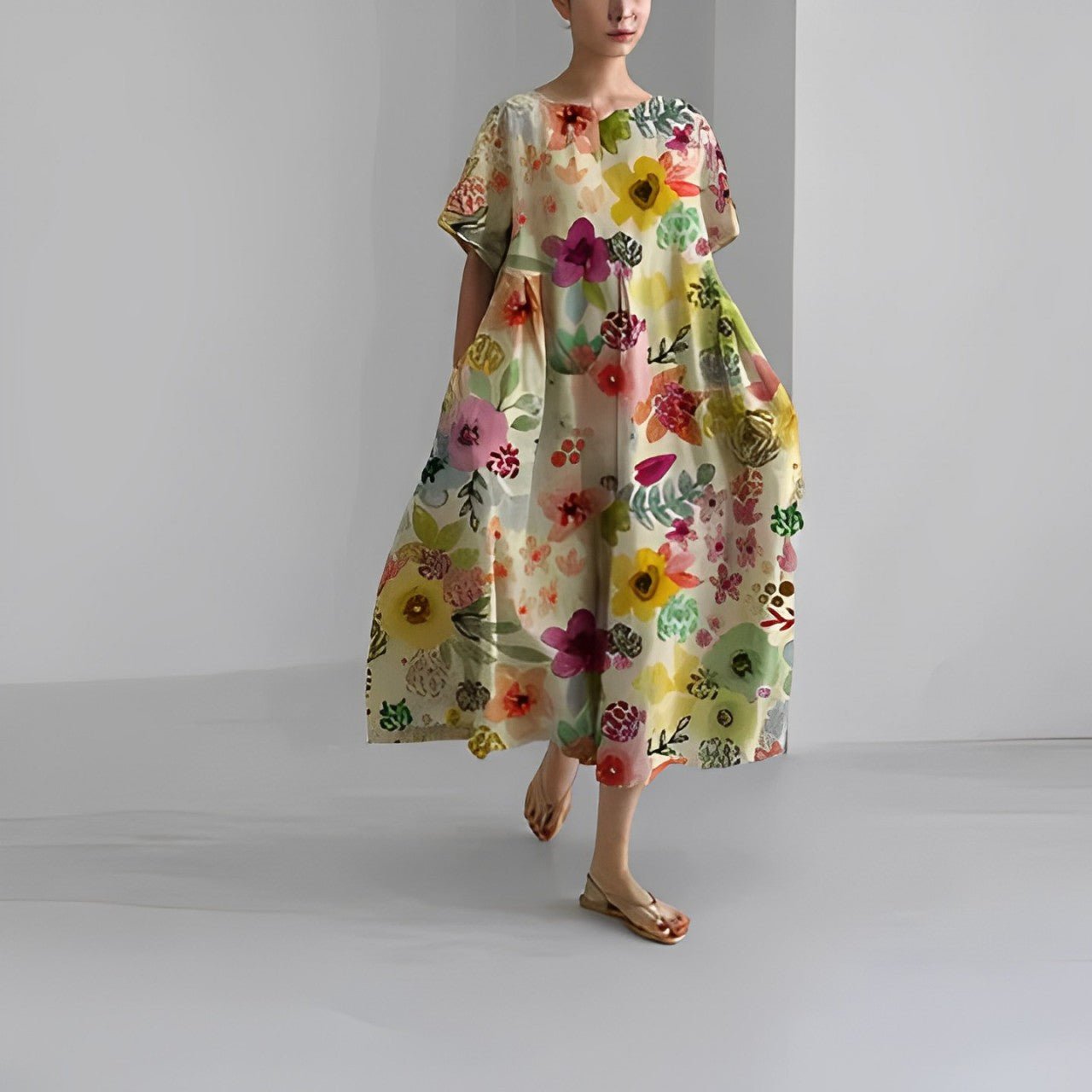 Variant image for Naomi | Robe Longue Femme Fleurie Bohème Maxi-34