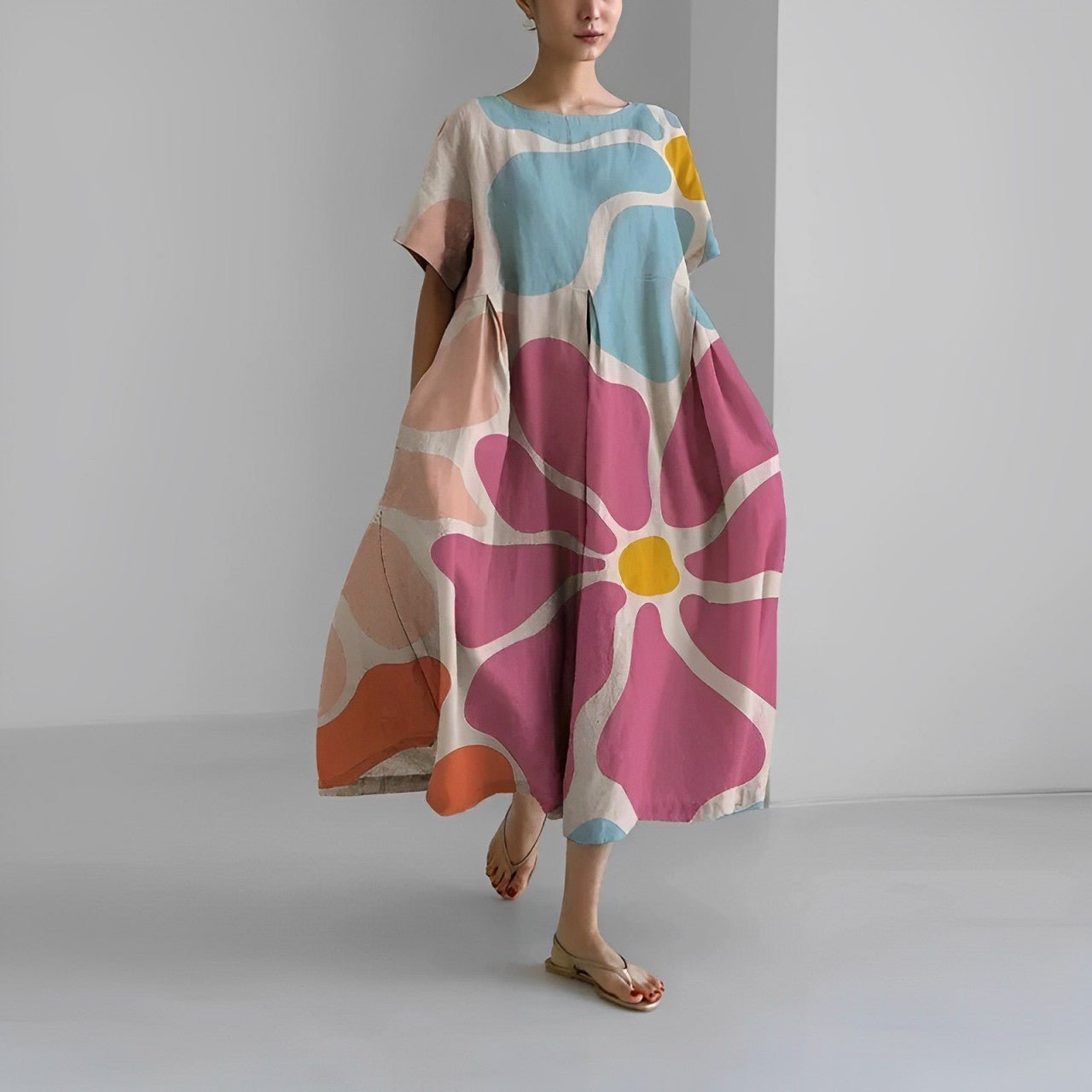 Naomi | Robe Longue Femme Fleurie Bohème Maxi-1