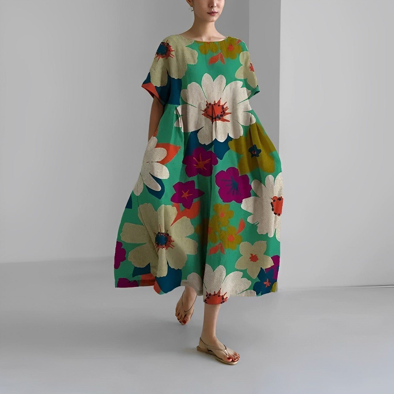 Variant image for Naomi | Robe Longue Femme Fleurie Bohème Maxi-36