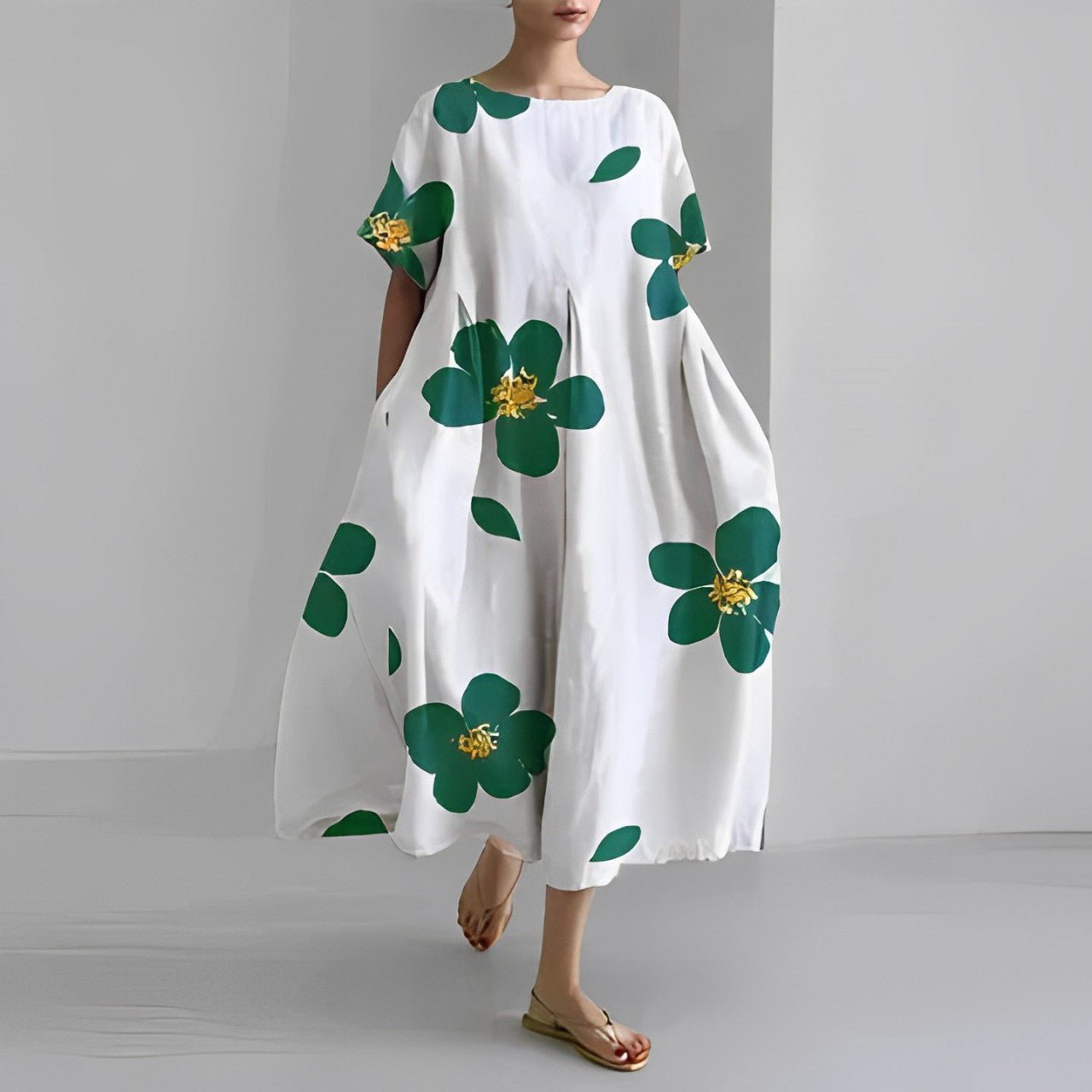 Naomi | Robe Longue Femme Fleurie Bohème Maxi-2