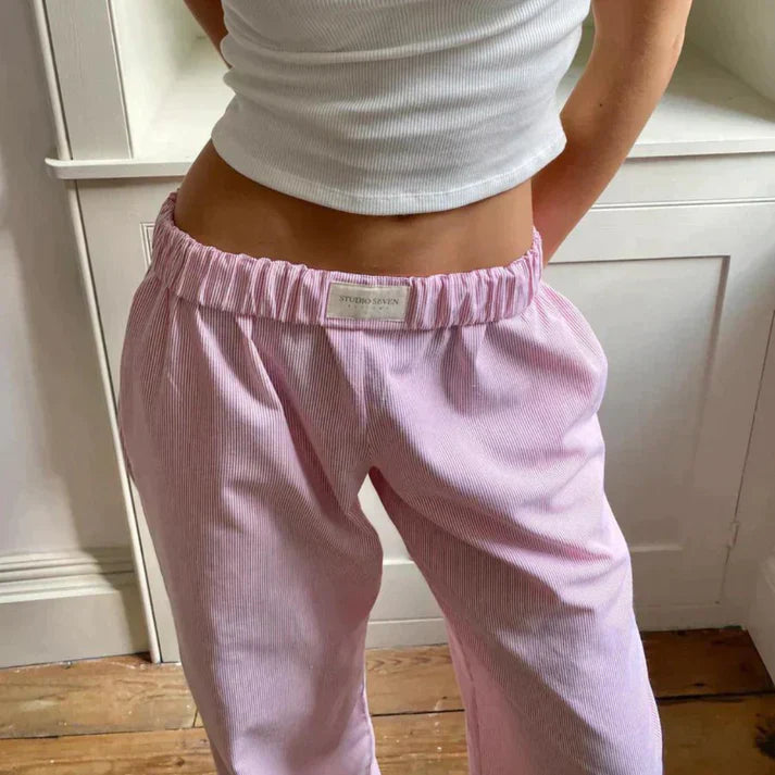 Variant image for Samantha Pantalon Fluide Femme – 100% Lin, Élégant et Confortable-1