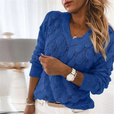 Kiera | Pull en tricot à décolleté en V