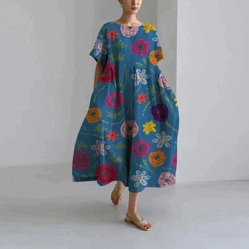 Variant image for Zyra | Robe Longue Fleurie Été Femme-37