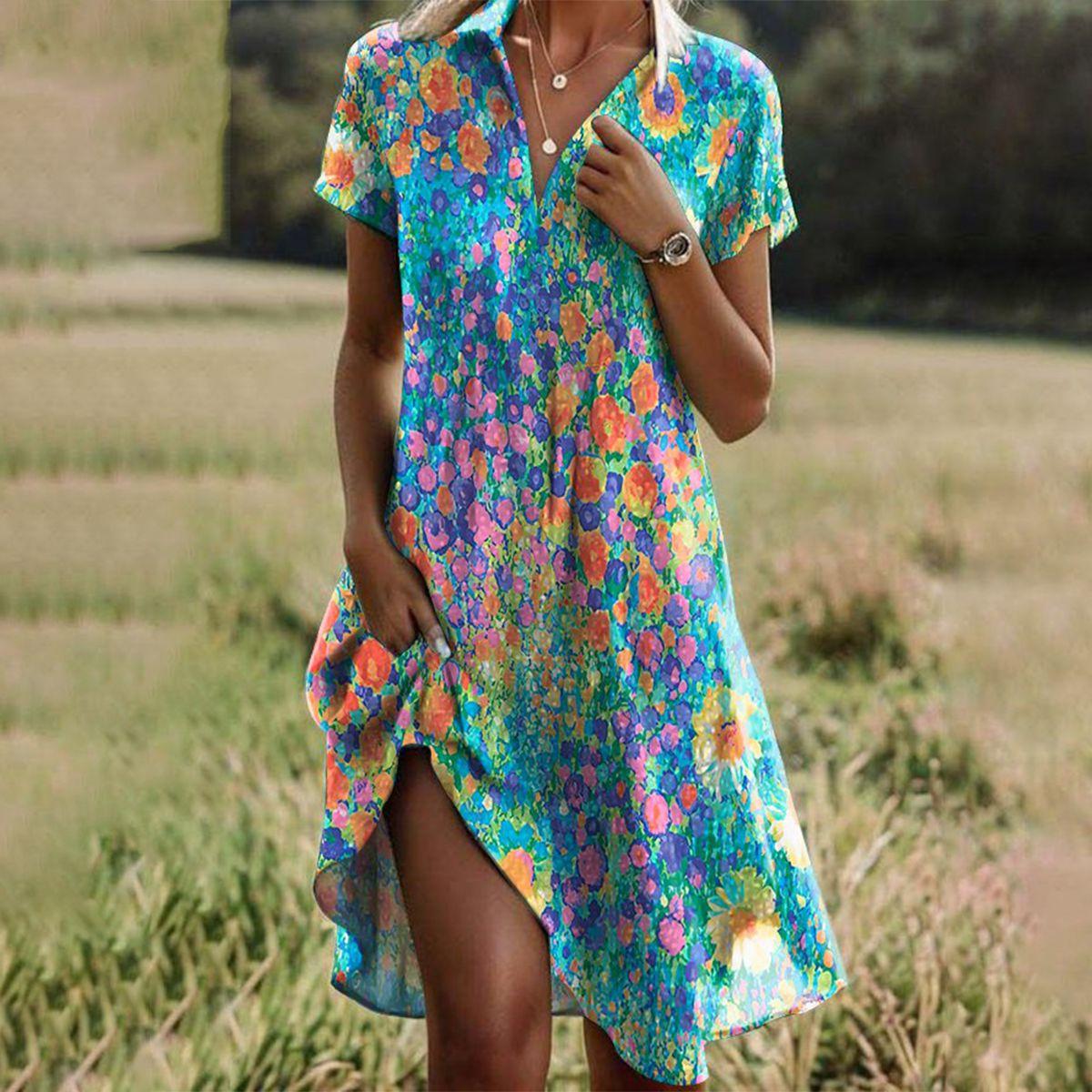 Variant image for Sienna | Robe d'Été Chic Femme – Polyester-1