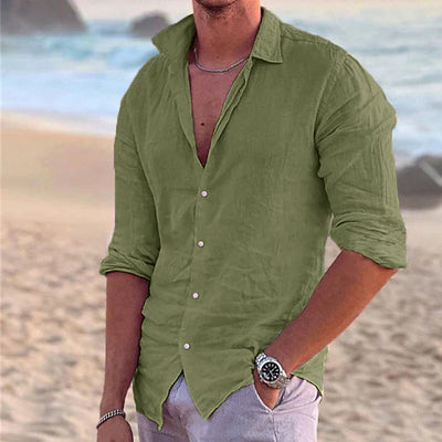 Variant image for Zander Chemise Homme – Lin Respirant, Élégance Décontractée-31