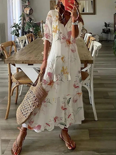 Variant image for Clara | Robe Longue Femme Bohème-1