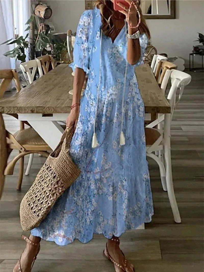 Variant image for Clara | Robe Longue Femme Bohème-19