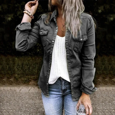 Veste en Jean Femme Heidi – Denim de Haute Qualité, Classique et Élégante-1